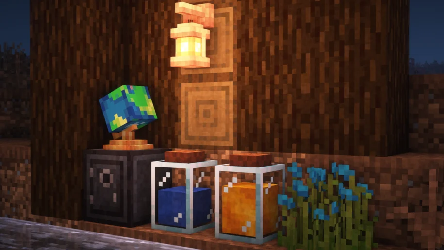 Decorative items in Minecraft from the Supplementaries Mod