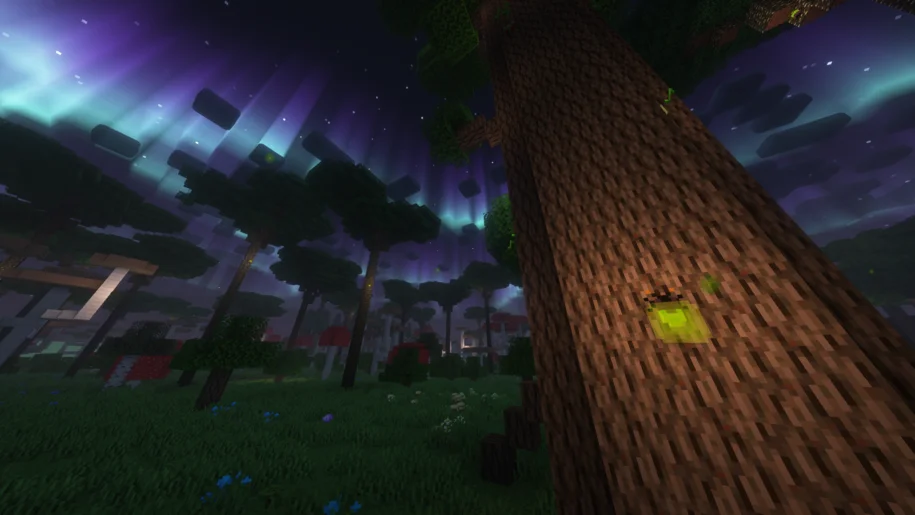 La forêt du crépuscule dans Minecraft