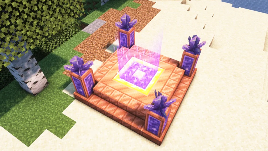 The Eden Ring portal in Minecraft