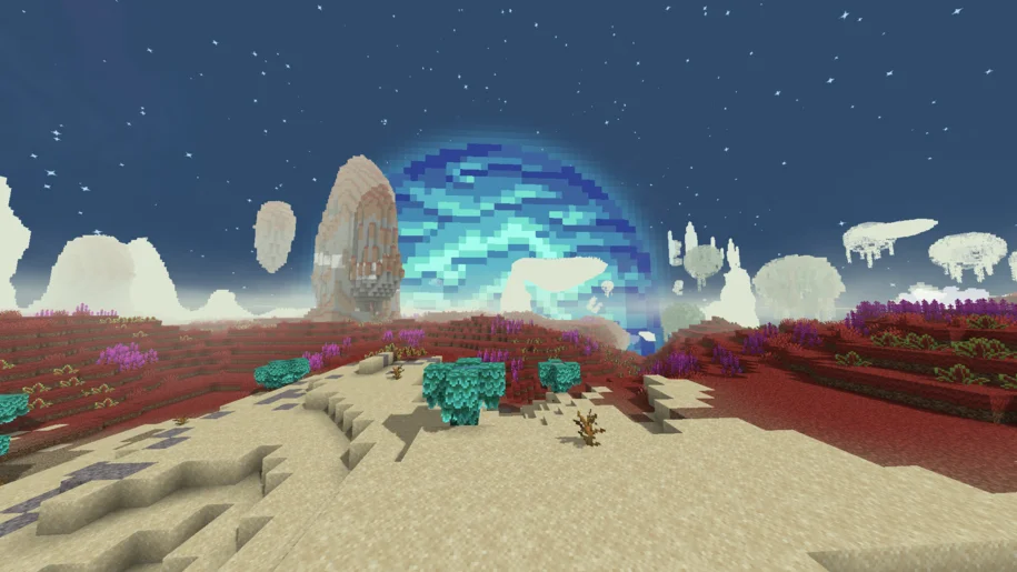 La dimension Eden Ring dans Minecraft