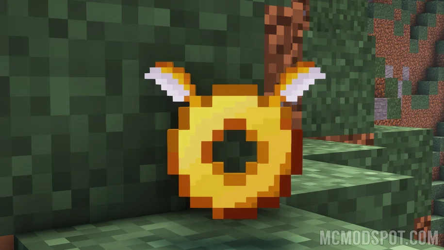 Anneau d'ange de base dans Minecraft du mod Angel Ring