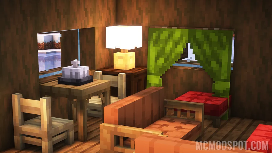 Meubles dans Minecraft de l'Another Furniture Mod