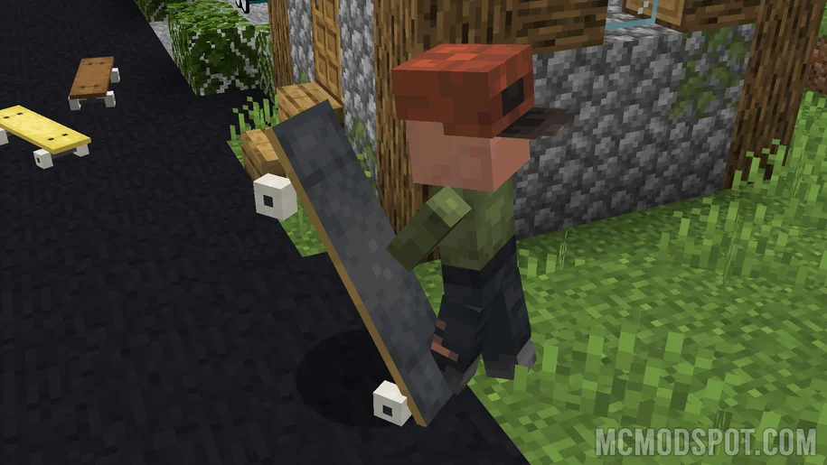 Patineur errant, un villageois qui patine dans Minecraft